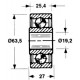 Piston roller John Deere - JD8680: AE25395 - 19,2х63,5mm