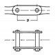 CA557 [Rollon] - outer Roller chain connecting link