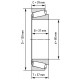 Tapered roller bearing JD10184 John Deere [Koyo]