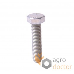 Zinc plated bolt M8x35