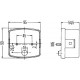 Rear llight with number plate lamp AL67207 John Deere, [Hella]