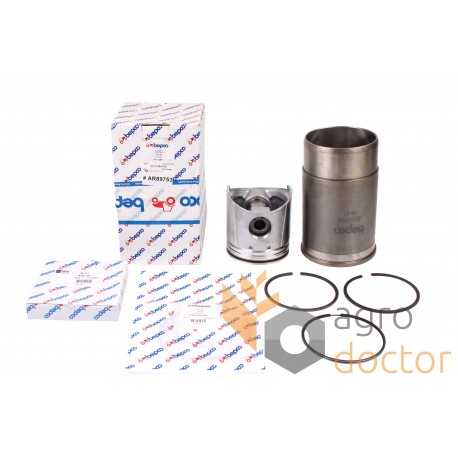 Engine piston set AR89753 John Deere, (3 rings), [Bepco]