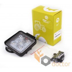 Additional headlamp LED 15 W (5x3W Epistar), 1100 Lm, square