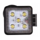 Additional headlamp LED 15 W (5x3W Epistar), 1100 Lm, square