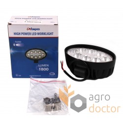 Additional headlamp LED 24 W (8x3W Epistar), 1800 Lm, oval