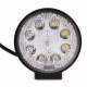 Additional headlamp LED 24 W (3x8W Epistar), 1800 Lm, round
