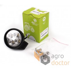 Additional headlamp LED 12 W (4x3W Epistar), 600 Lm, round