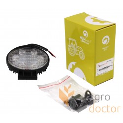 Additional headlamp LED 18 W (6x3W Epistar), 1300 Lm, round