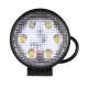 Additional headlamp LED 18 W (6x3W Epistar), 1300 Lm, round