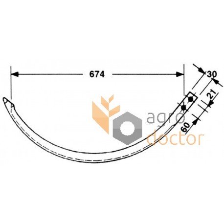 Nadel Ballenpress (Aluminium) 1109.22.03.01 Welger