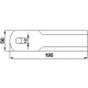 Nóż rozdrabniacza słomy stały 060030 pasuje do Claas - [Rasspe]