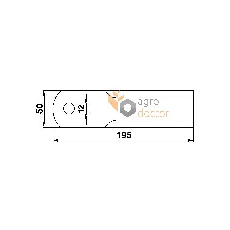 Gegenmesser 060030 passend fur Claas - [Rasspe]