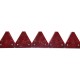 Conjunto de cuchillas 4200 mm, Claas adecuado para 613303 - 57 segmento , en conjunto