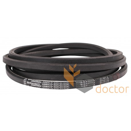 D41990200 Double (hexagonal) V-belt suitable for Dronningborg HCC234 [Roflex Dual Continental]
