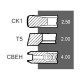 Piston ring set, 94.30 mm for engine Perkins [Power Seal]