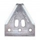 Grain head cutter bar knife section 420100045 for John Deere, Deutz Fahr combines, [Rasspe]