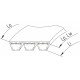 Correa trapezoidal 4131784017 Fortschritt [Stomil Harvest]