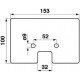 Elevator paddle 605450 suitable for Claas