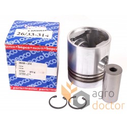 Piston with pin 26/33-314 Bepco - AR50624 John Deere