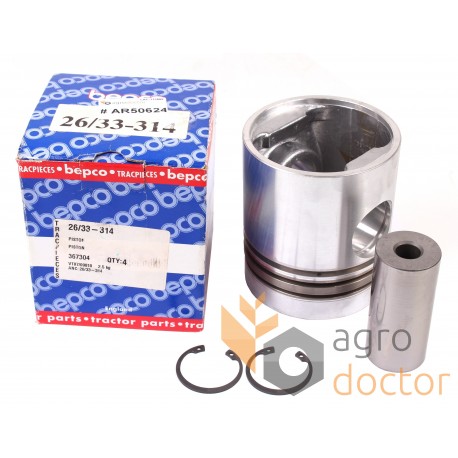 Piston with pin 26/33-314 Bepco - AR50624 John Deere