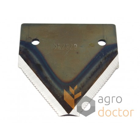 Section faucillée de la barre de coupe à grain 676234 adaptable pour moissonneuses Claas