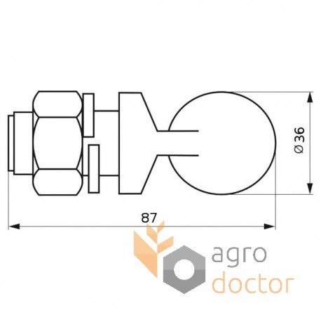 610321 Claas Knife bellcrank bolt