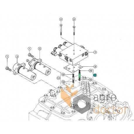 Tube connector 040281 Claas [Original]