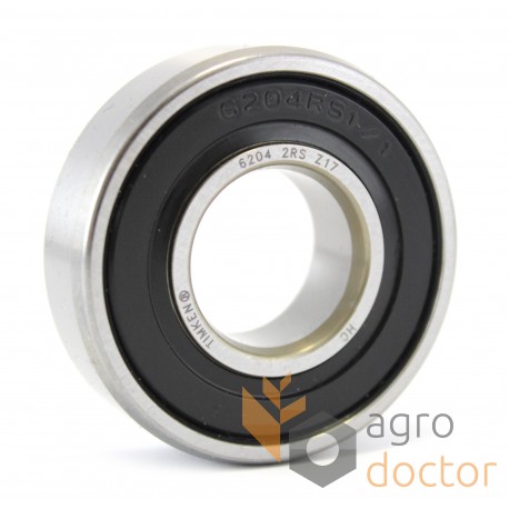 6204 2RS [Timken] Deep groove ball bearing