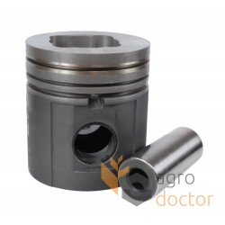 Piston with pin for engine - 3641806M91 Massey Ferguson (3 rings)