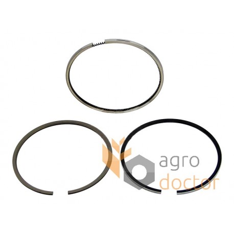 Jeu de segments de piston, 3 segments J802746 CASE [Bepco]