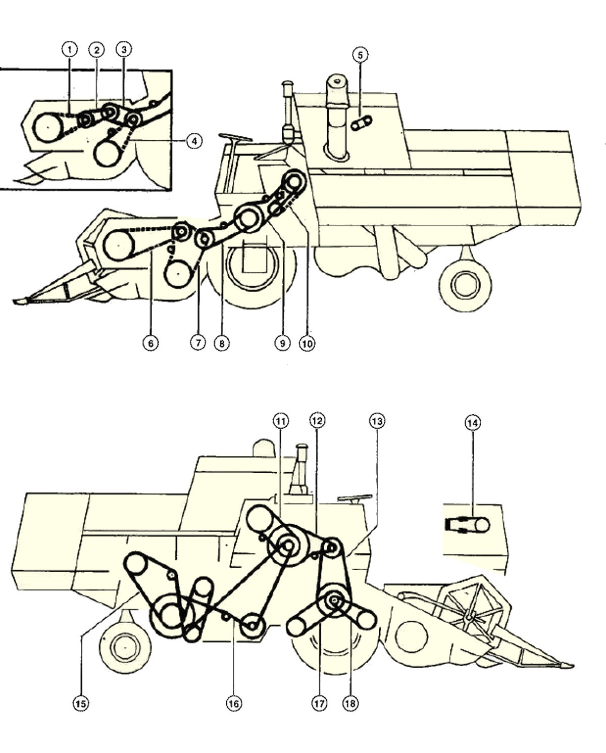 Drive elements combine CLAAS Cosmos